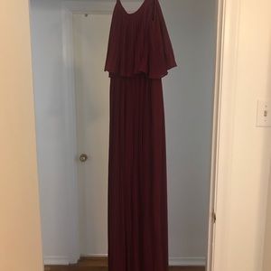 Forever 21 Floor length Burgundy Dress Size XS